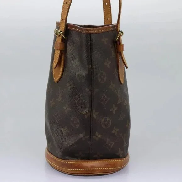 LOUIS VUITTON Monogram Bucket PM Shoulder Bag M42238 LV Auth 103423 - Picture 5 of 15